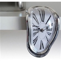 Dali Style Mantel Clock or Shelf Sitting Melting Clock