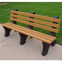 Outdoor Plastic Commercial Grade Park Bench