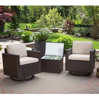 Outdoor Wicker Furniture - Resin - Patio 3 piece set