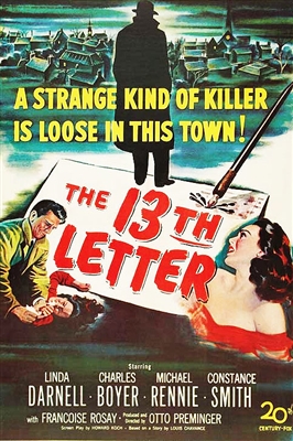 The 13th Letter (1951) Otto Preminger; Linda Darnell, Charles Boyer, Michael Rennie