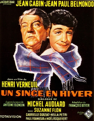 A Monkey in Winter (1962) H. Verneuil; Jean Gabin, Jean-Paul Belmondo