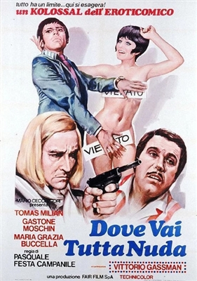 Dove Vai Tutta Nuda? (1969) P.F. Campanile; Tomas Milian, Maria Grazia Buccella