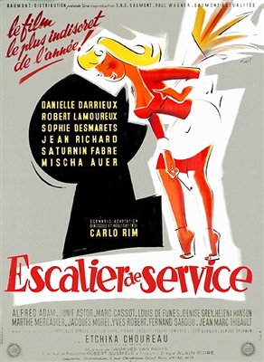 Escalier de Service (1954) Etchika Choureau, Danielle Darrieux