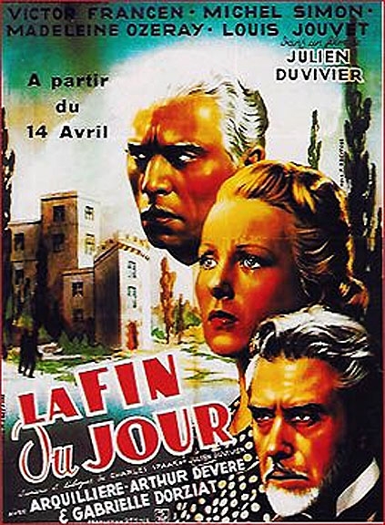 La Fin du Jour, The End of the Day, 1939, Julien Duvivier, Michel Simon,  Louis Jouvet, Victor Francen, DVD