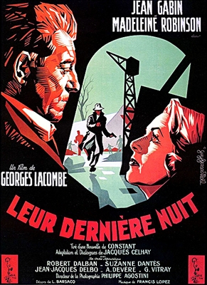 Leur Derniere Nuit (1953) Georges Lacombe; Jean Gabin, Madeleine Robinson