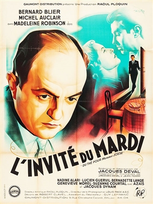 L'invite du Mardi (1950) Bernard Blier, Madeleine Robinson