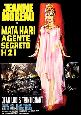 Mata Hari, Agent H21 (1964) Jeanne Moreau, Jean-Louis Trintignant