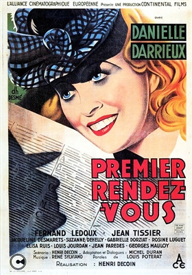 Premier Rendez-vous (1941) Henri Decoin; Danielle Darrieux, Rosine Luguet