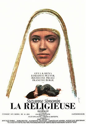 La Religieuse (1966) Jacques Rivette; Anna Karina, Micheline Presle