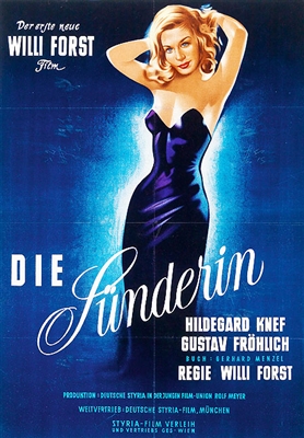 The Sinner (1951) Willi Forst; Hildegard Knef, Gustav Frohlich