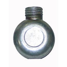 Russian metal oil bottle