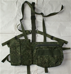 Russian ultra light load bearing vest for AK mags. Digital flora.