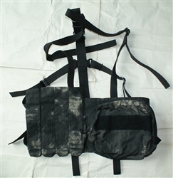 Russian ultra light load bearing vest for Vityaz mags. Black moss