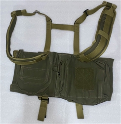 Russian ultra light load bearing vest for PPSh drum. Khaki.