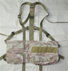 Russian ultra light load bearing vest for SKS clips. Syrian camo