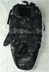 Russian AK type rifle carrying case/back pack, black moss
