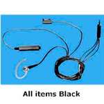 BDN6730: 3-Wire: Earpiece Mic & PTTSwitch Black