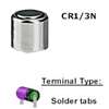 COMP-15-1: 3V/160mAh CR1/3N Lithium-Tabs