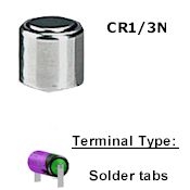 COMP-15-1: 3V/160mAh CR1/3N Lithium-Tabs