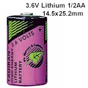 COMP-4 : 3.6V/950mAh 1/2AA lithium