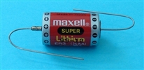 COMP-4-5-MAX: 3.6V/750mAh Maxell 1/2AA Axial Leads