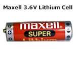 COMP-6-MAX: MAXELL 3.6V/1900mAh AA Lithium (now SAFT brand)