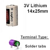 COMP-7-1: 3V/850mAh Lithium 1/2AA