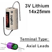 COMP-7-5: 3V/850mAh Lithium Cell 1/2AA