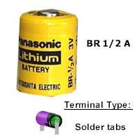 COMP-94-1: 3V/650mAh Cylinder lithium Cell w/ Solder Tabs, discontinued with no substitute