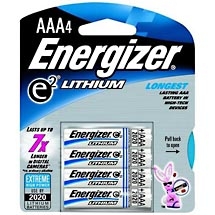 EN-L92BP4: Energizer AAA Lithium 4 Pak