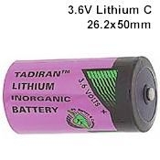 LITH-14: 3.6V/7200mah Lithium C Size Cell