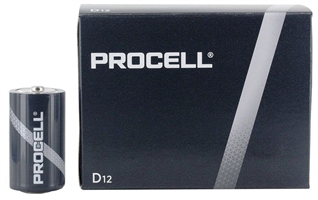 Duracell Procell Battery PC-D: PC1300  (Qty 12)