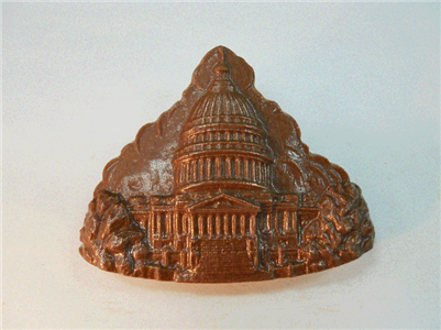 The United States Capitol Building in Belgian Milk Chocolate image