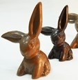 2 Solid Milk Chocolate Medium-sized Bunnies