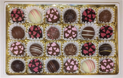 Valentine's Day 24ct Heart Truffle Box