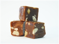 Image of three Chocolate Chewy Almond Caramels