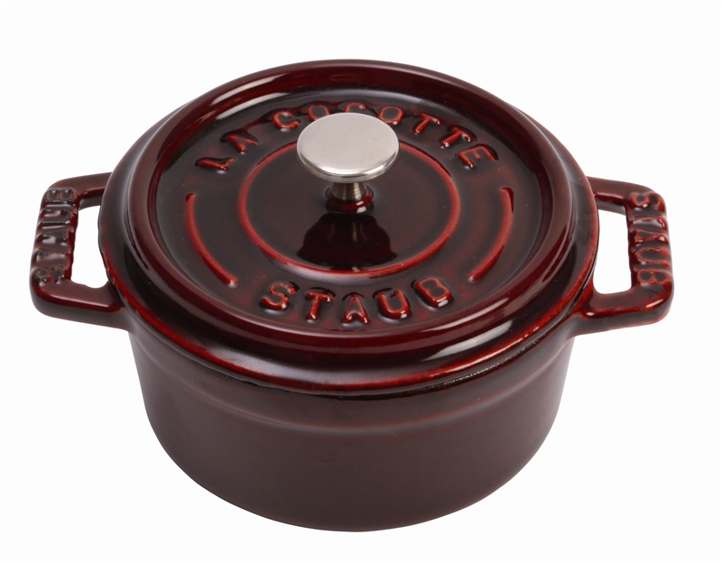 Staub Cast Iron Cocotte and Fry Pan Set in Grenadine