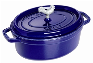 Staub Coq au Vin Cocotte 5.75QT Dark Blue