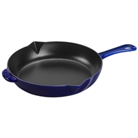 Staub 11 inch cast iron Fry Pan, Dark Blue