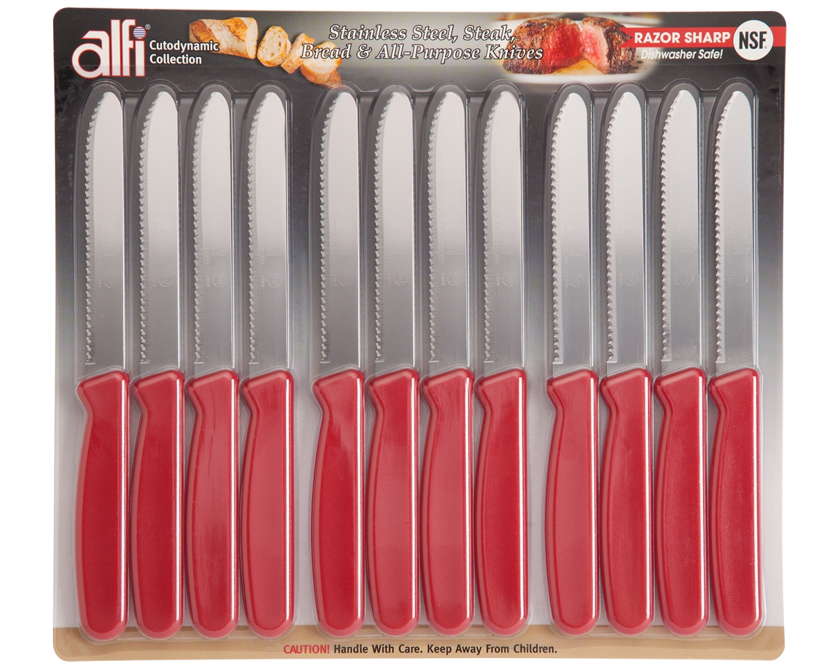  Alfi All-Purpose Knives Aerospace Precision Pointed Tip - Home  And Kitchen Supplies - Serrated Steak Knives Set