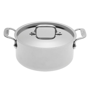 8 x 3 9/16 3 QT All-Clad&reg; Stainless Casserole With Lid, cookware made in USA