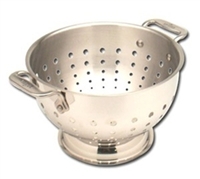 10 3/8 x 6 1/4 5 QT All-Clad Stainless Colander, cookware made in USA