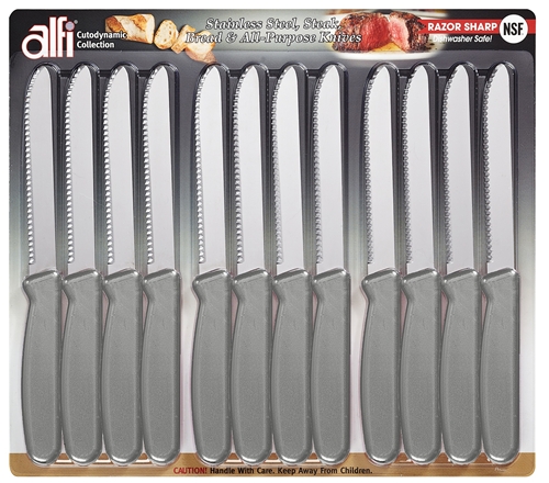  Alfi All-Purpose Knives Aerospace Precision Rounded Tip - Home  And Kitchen Supplies - Serrated Steak Knives Set