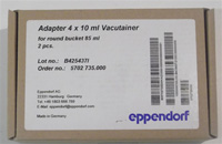 Eppendorf 4x10ml Vacutainer Adapters, Catalog # 022639269