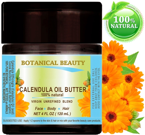 Calendula Oil Butter Organic Botanical Beauty