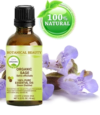 Sage Organic Essential Oil Botanical Beauty
