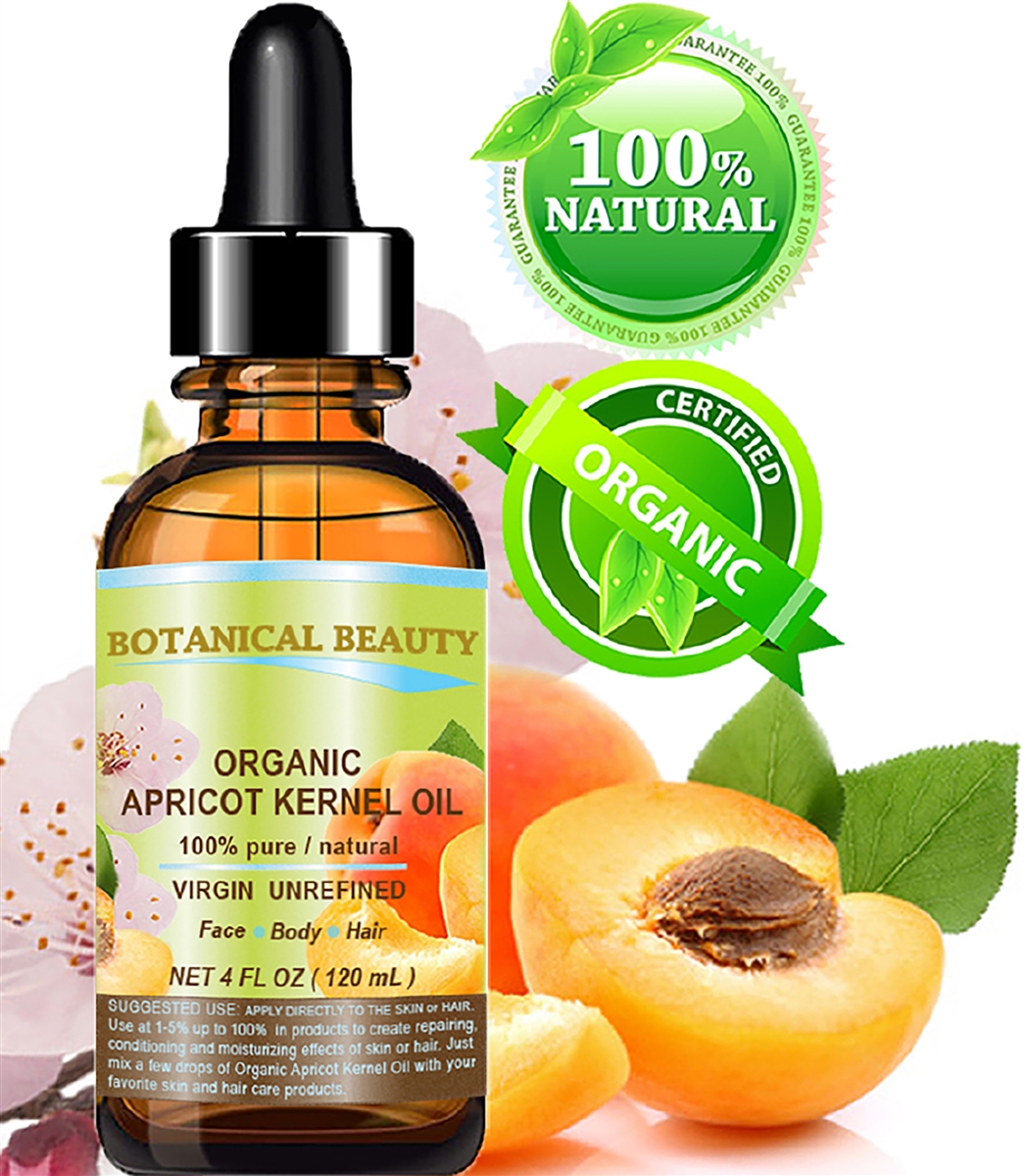 Organic Apricot Kernel Oil Australian Botanical Beauty 4 oz - 120 ml.