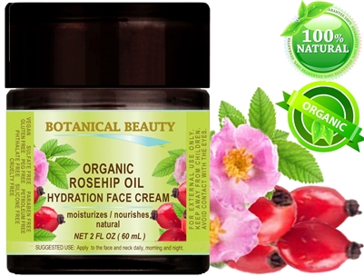 Botanical Beauty ORGANIC ROSE HIP OIL HYDRATION FACE CREAM