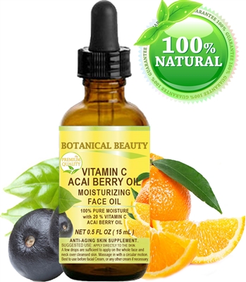 Botanical Beauty VITAMIN C ACAI BERRY Face OIL