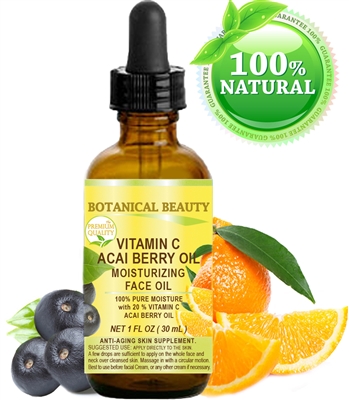 Botanical Beauty VITAMIN C ACAI BERRY Face OIL